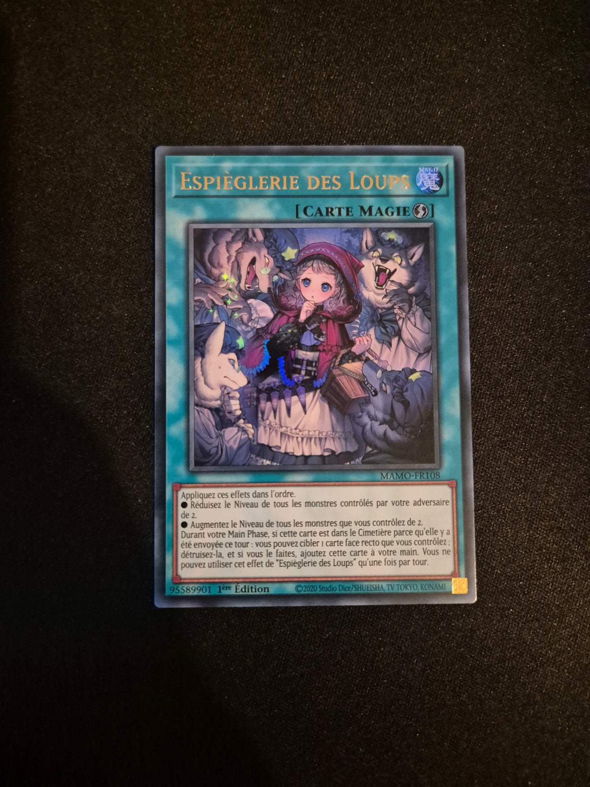 Carte Yu-Gi-Oh! Espièglerie des Loups Ultra Rare MAMO-FR0108