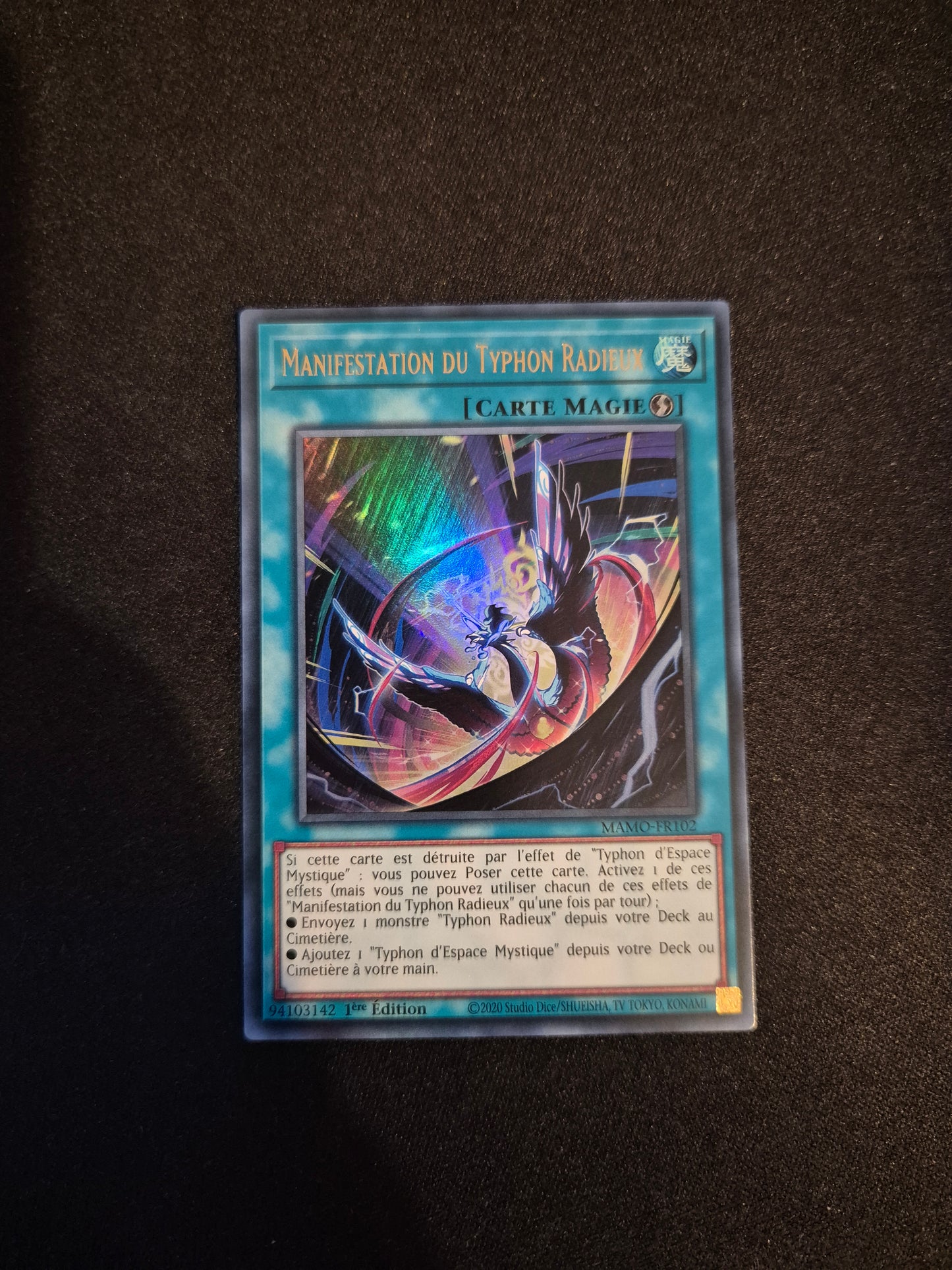 Carte Yu-Gi-Oh! Manifestation du typhon Radieux Ultra Rare MAMO-FR0102