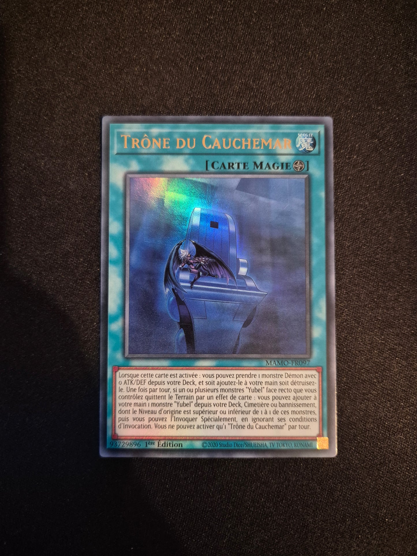 Carte Yu-Gi-Oh! Trône du Cauchemar Ultra Rare MAMO-FR097
