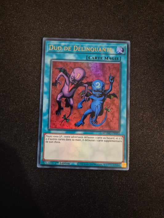 Carte Yu-Gi-Oh! Duo de Délinquants Ultra Rare MAMO-FR093