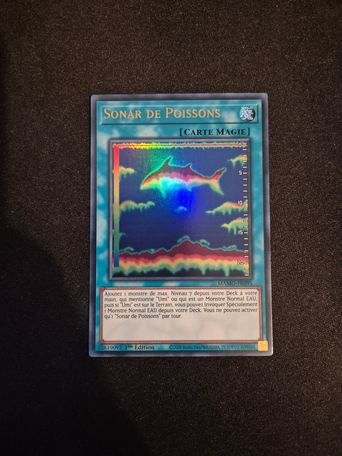 Carte Yu-Gi-Oh! Sonar de Poissons Ultra Rare MAMO-FR095