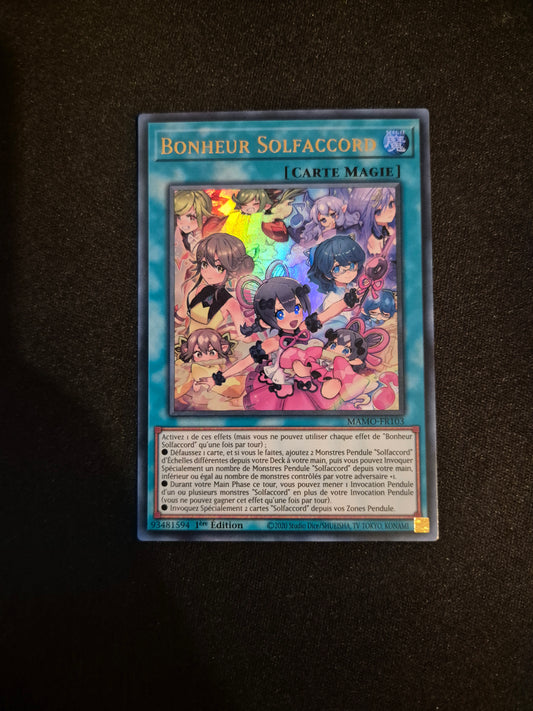 Carte Yu-Gi-Oh! Bonheur Solfaccord Ultra Rare MAMO-FR103