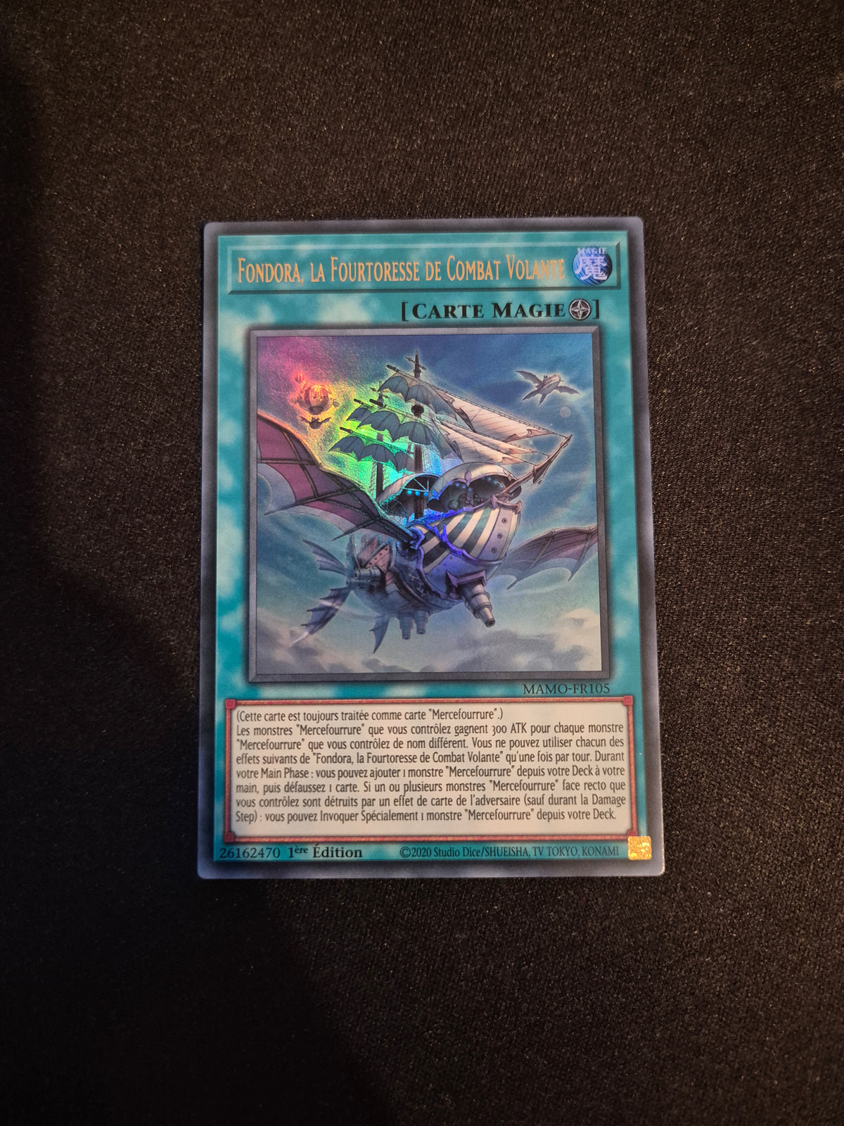Carte Yu-Gi-Oh! Fondora La Fourtoresse de Combat Volante Ultra Rare MAMO-FR105