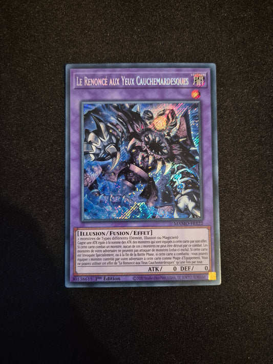 Carte Yu-Gi-Oh! Le Renoncé Aux Yeux Cauchemardesques Secret Rare MAMO-FR122