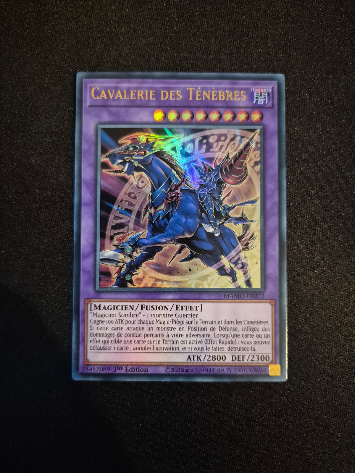 Carte Yu-Gi-Oh! Cavalerie des Ténèbres Ultra Rare MAMO-FR072