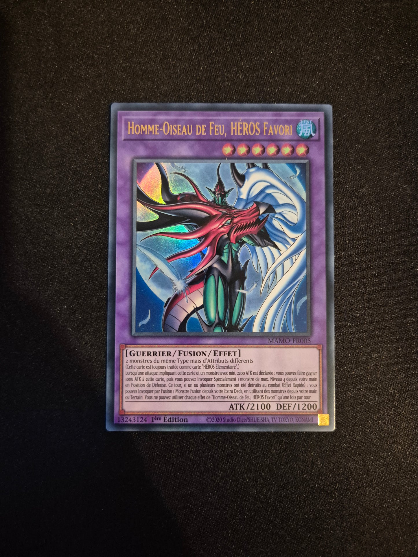 Carte Yu-Gi-Oh! Homme-Oisau de Feu Héros Favori Ultra Rare MAMO-FR005