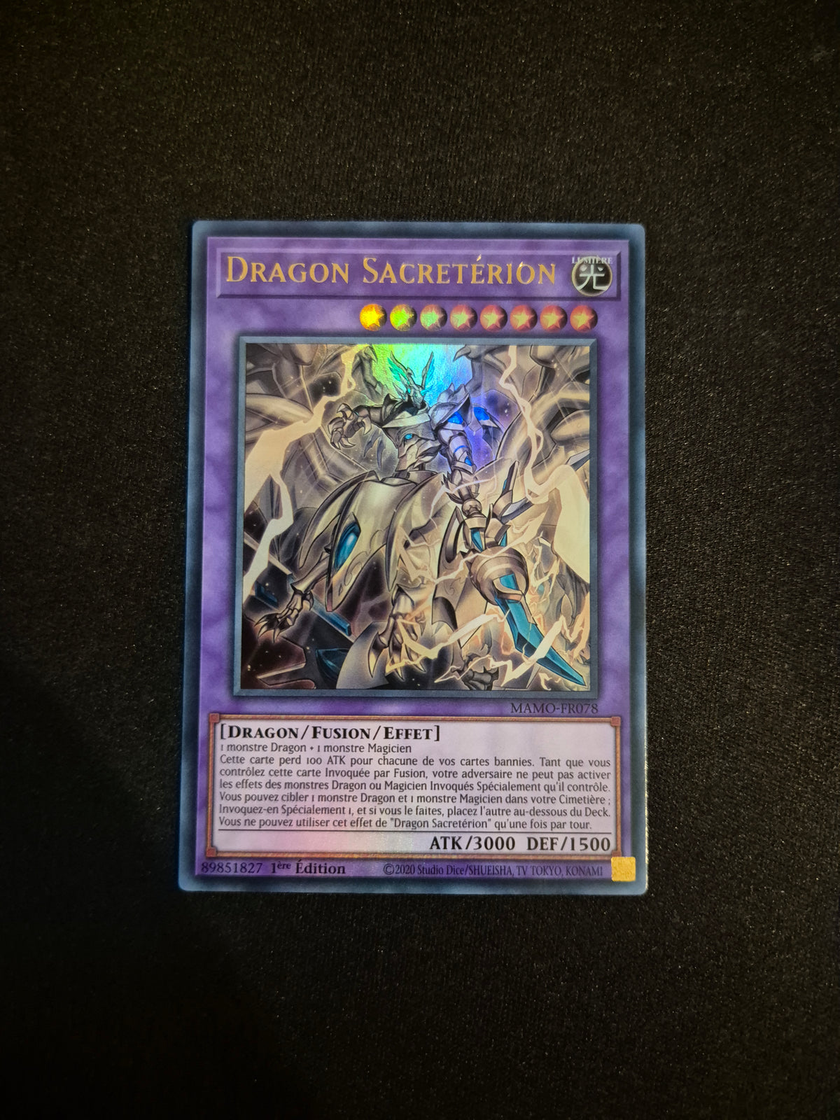 Carte Yu-Gi-Oh! Dragon Sacretérion Ultra Rare MAMO-FR078