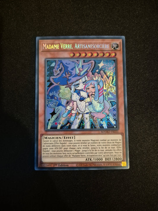 Carte Yu-Gi-Oh! Madame Verre Artisanesorcière Secret Rare MAMO-FR031