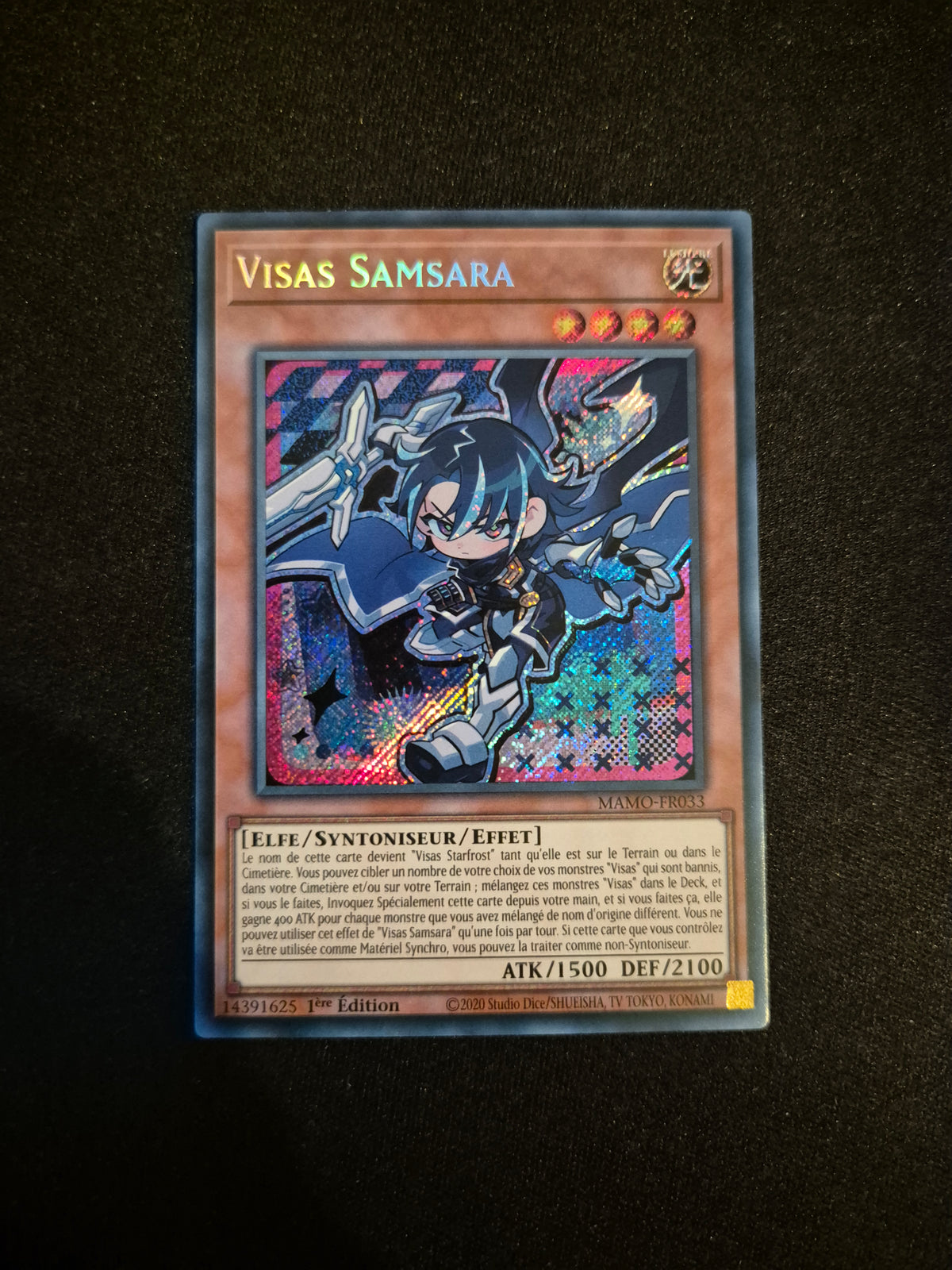 Carte Yu-Gi-Oh! Visas Samsara Secret Rare MAMO-FR033