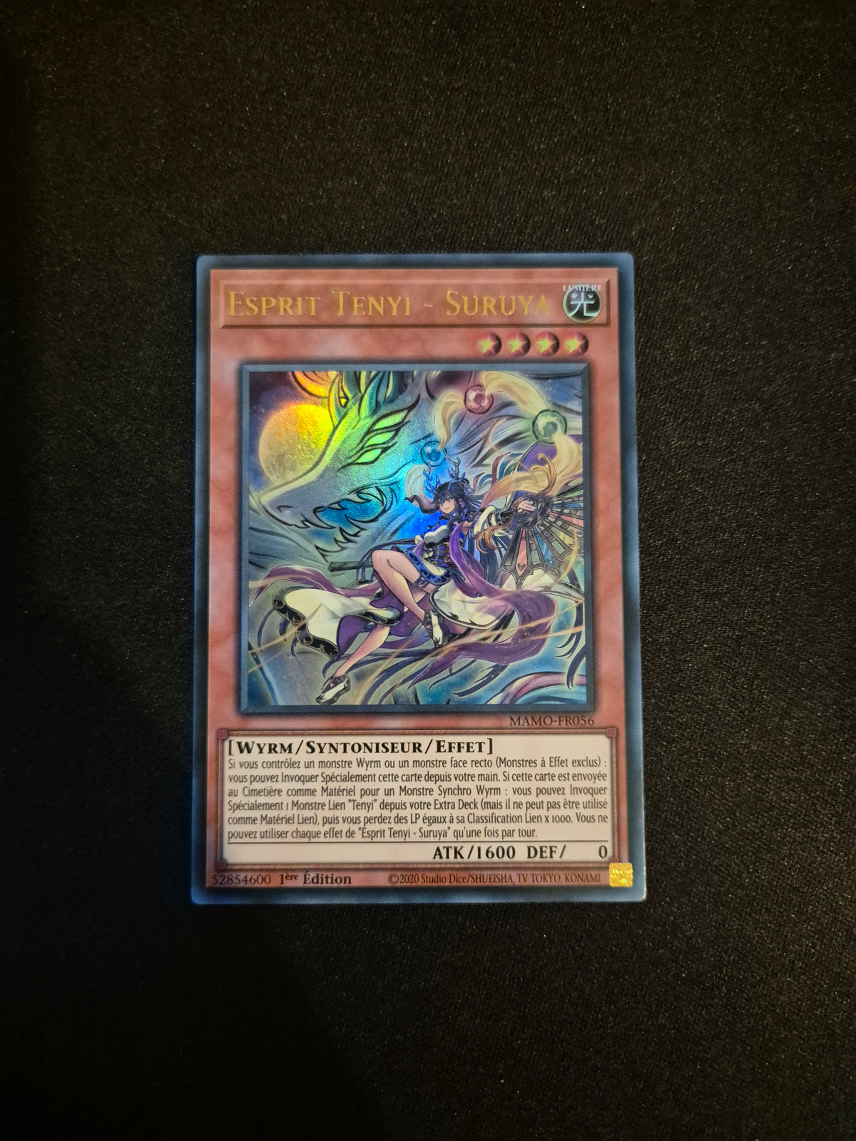 Carte Yu-Gi-Oh! Esprit Tenyi Suruya Ultra Rare MAMO-FR056