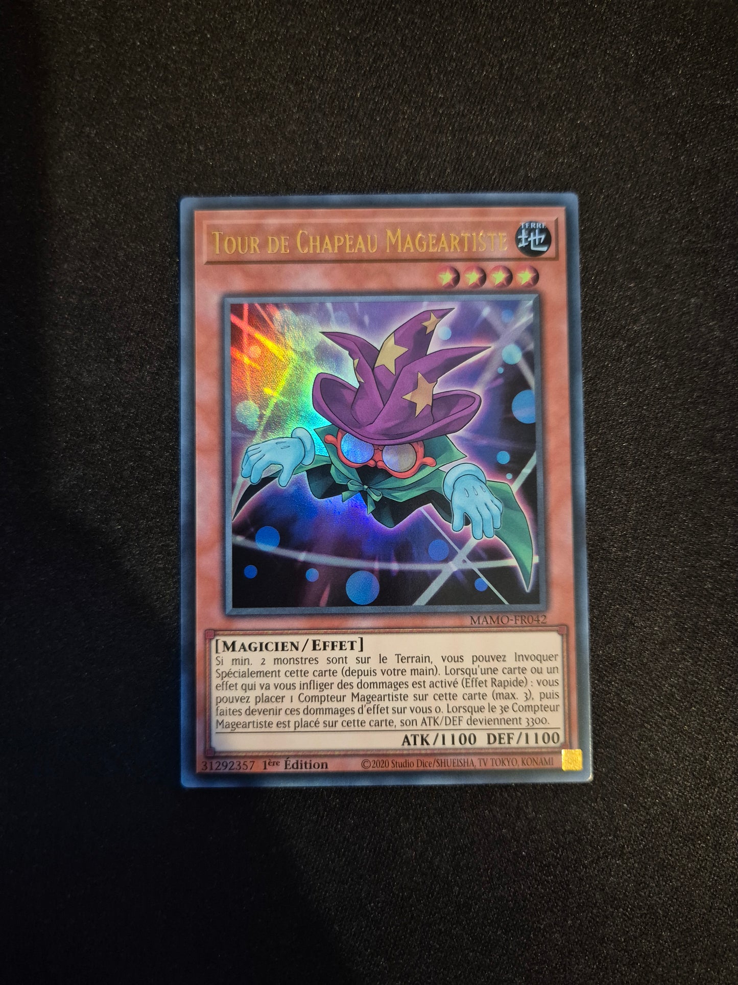 Carte Yu-Gi-Oh! Tour de Chapeau Mageartiste Ultra Rare MAMO-FR042