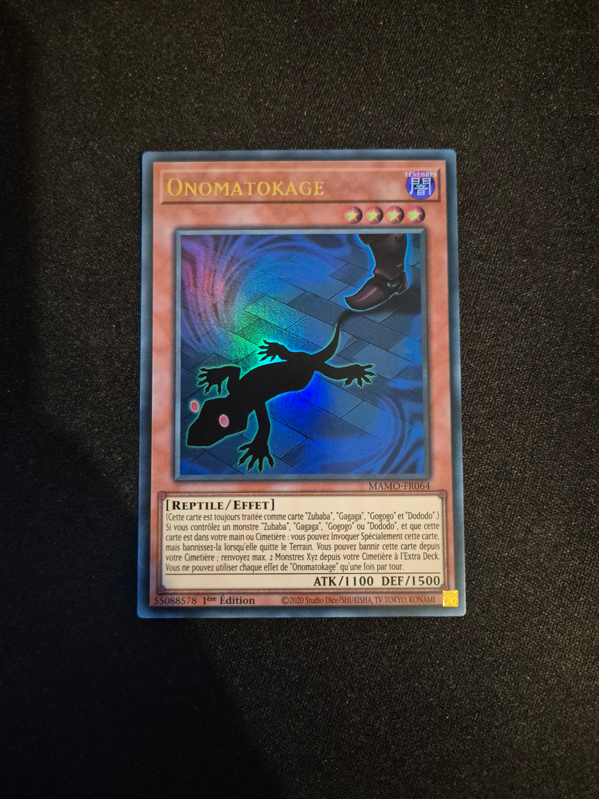 Carte Yu-Gi-Oh! Onomatokage Ultra Rare MAMO-FR064