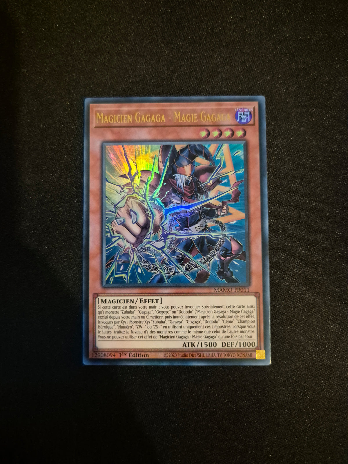Carte Yu-Gi-Oh! Magicien Gagaga Magie Gagaga Ultra Rare MAMO-FR011