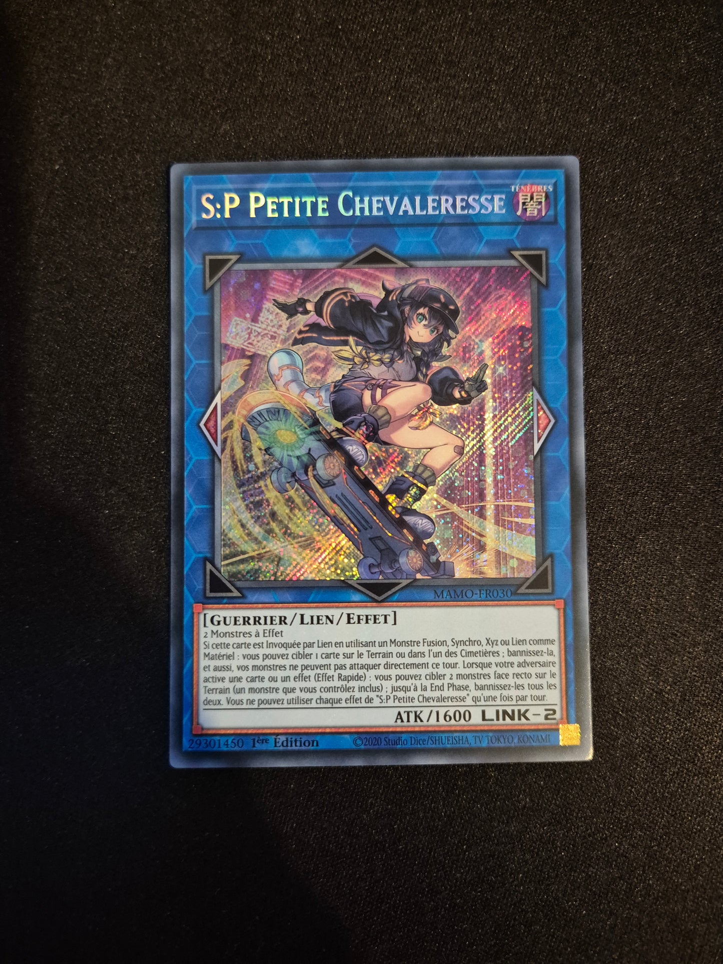 Carte Yu-Gi-Oh! S:P Petit Chevaleresse Secret Rare MAMO-FR030
