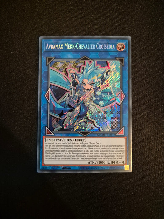 Carte Yu-Gi-Oh! Avramax Mekk-Chevalier Croisédia Secret Rare MAMO-FR037