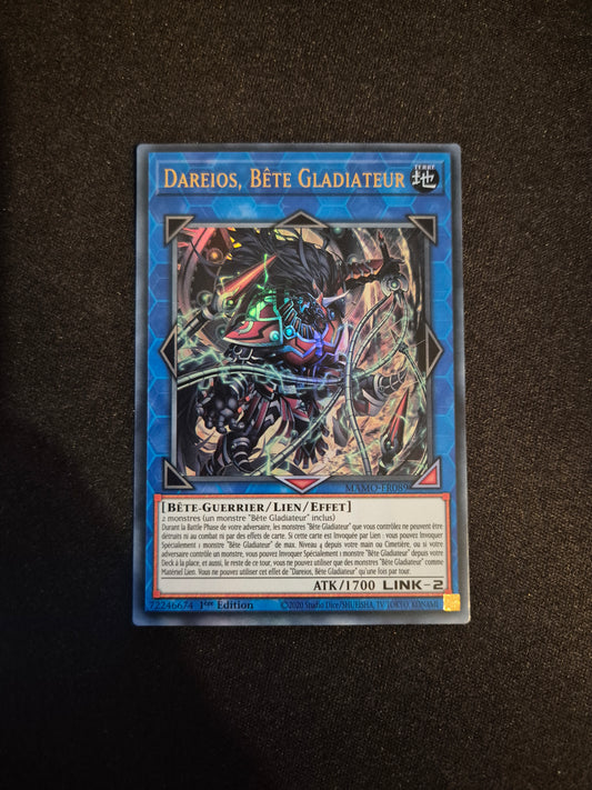 Carte Yu-Gi-Oh! Dareios Bête Gladiateur Ultra Rare MAMO-FR089