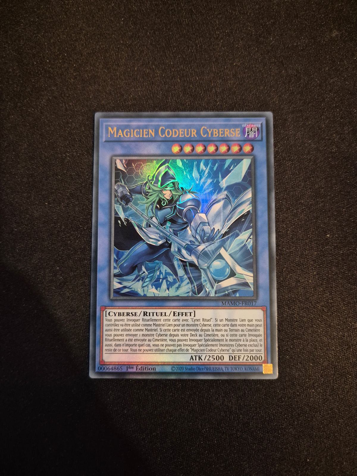 Carte Yu-Gi-Oh! Magicien Codeur Cyberse Ultra Rare MAMO-FR017
