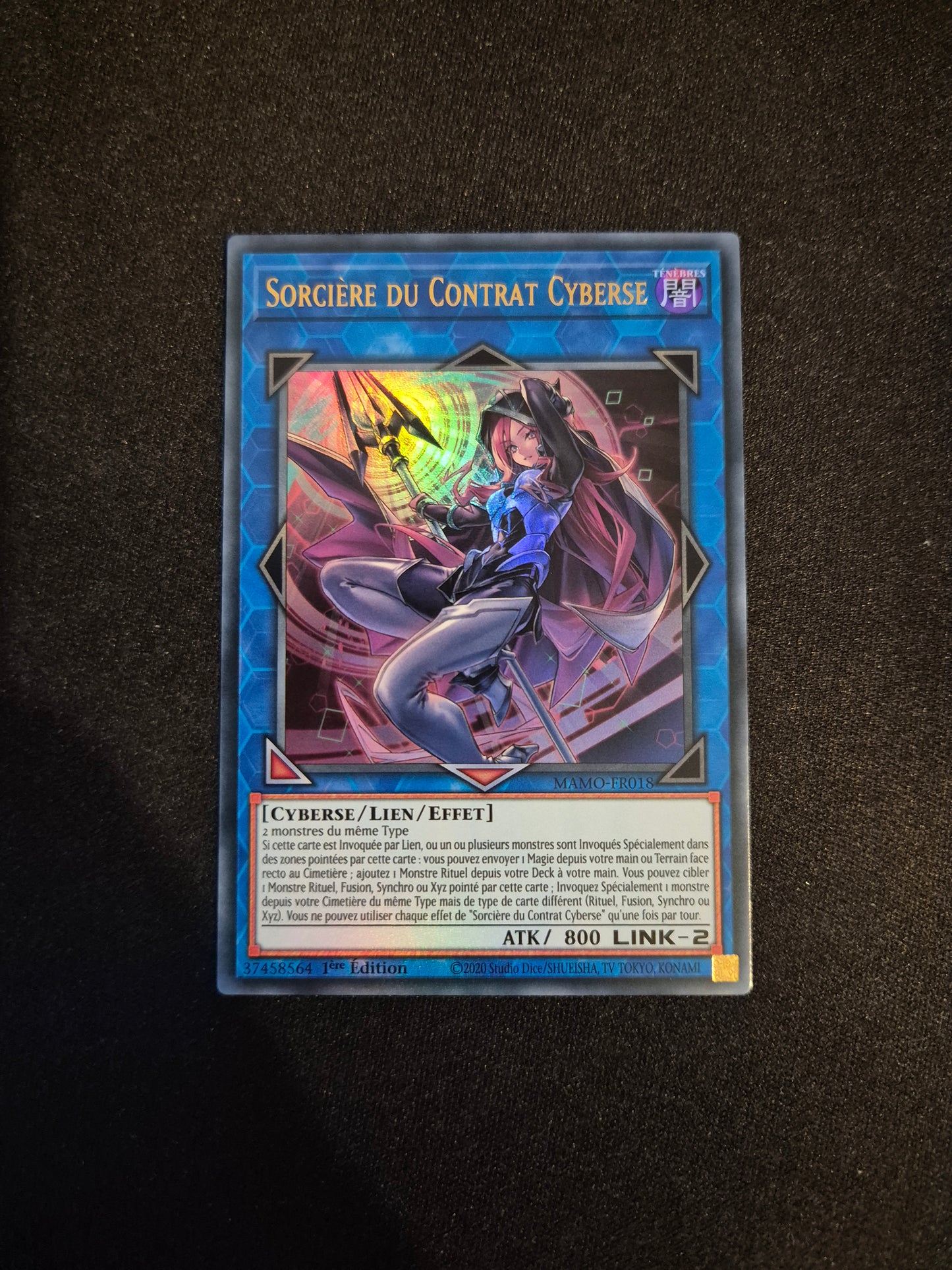 Carte Yu-Gi-Oh! Sorcière du Contrat Cyberse Ultra Rare MAMO-FR018