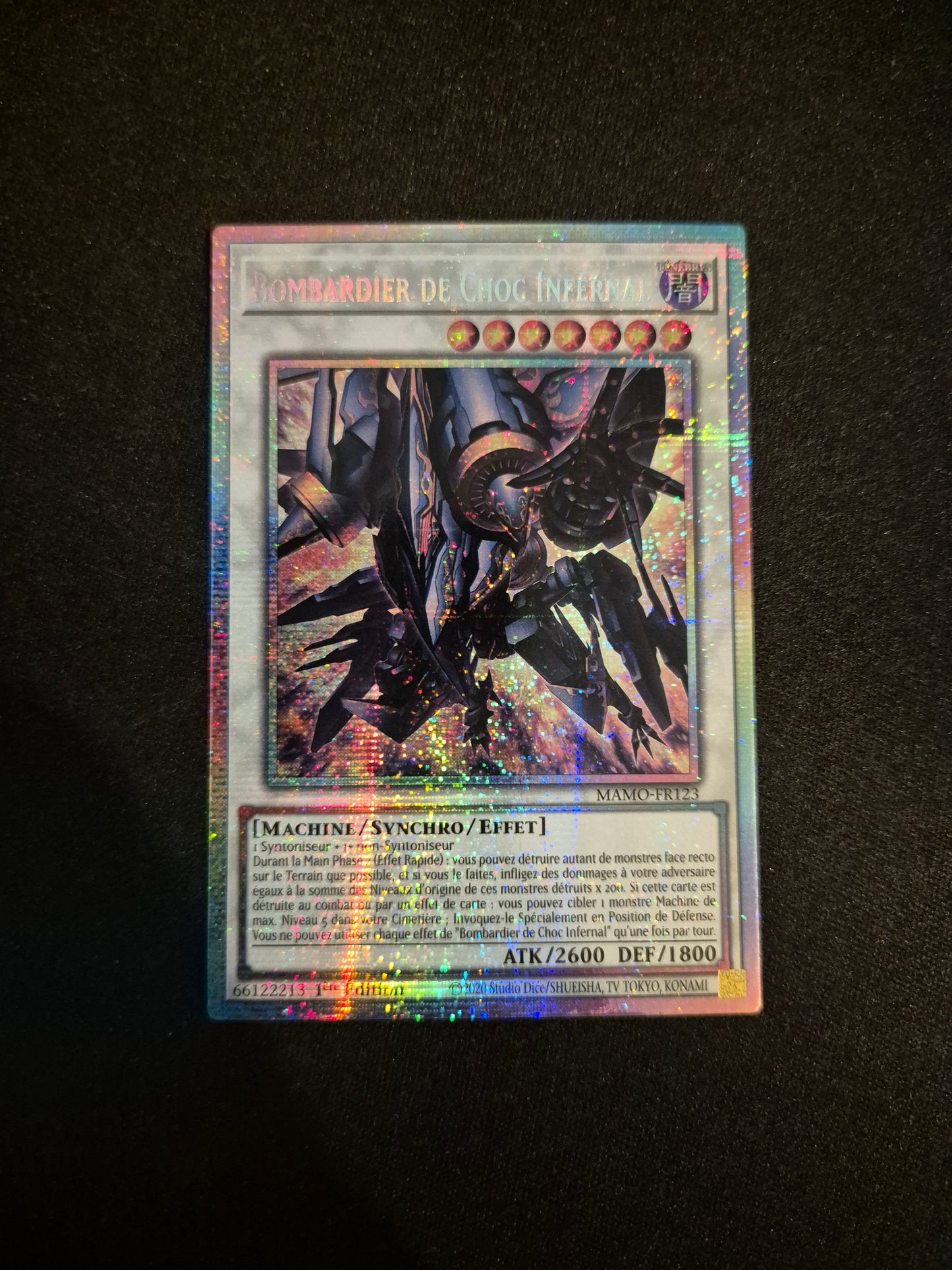 Carte Yu-Gi-Oh! Bombardier de Choc Infernal Starlight Rare MAMO-FR123