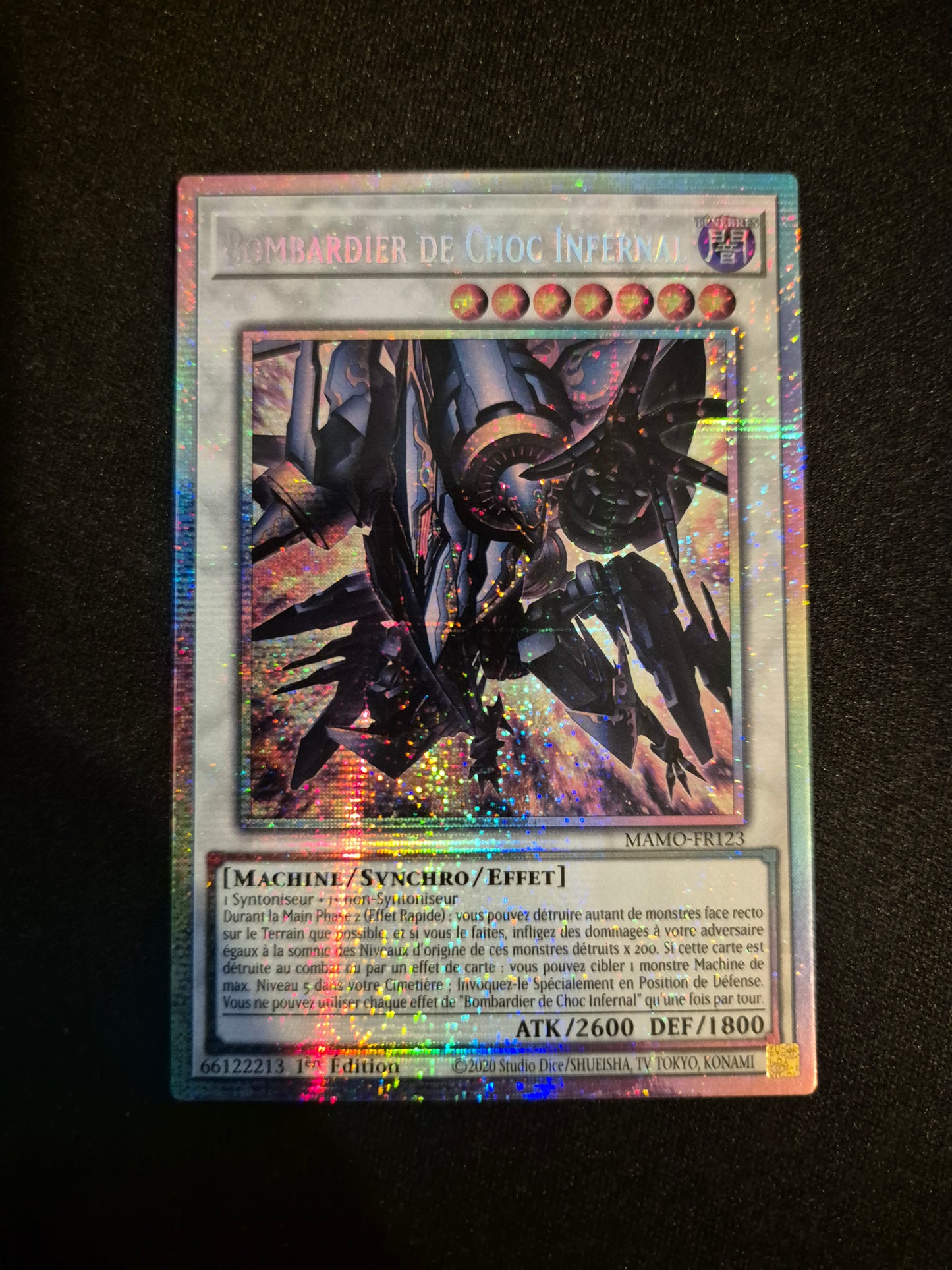 Carte Yu-Gi-Oh! Bombardier de Choc Infernal Starlight Rare MAMO-FR123