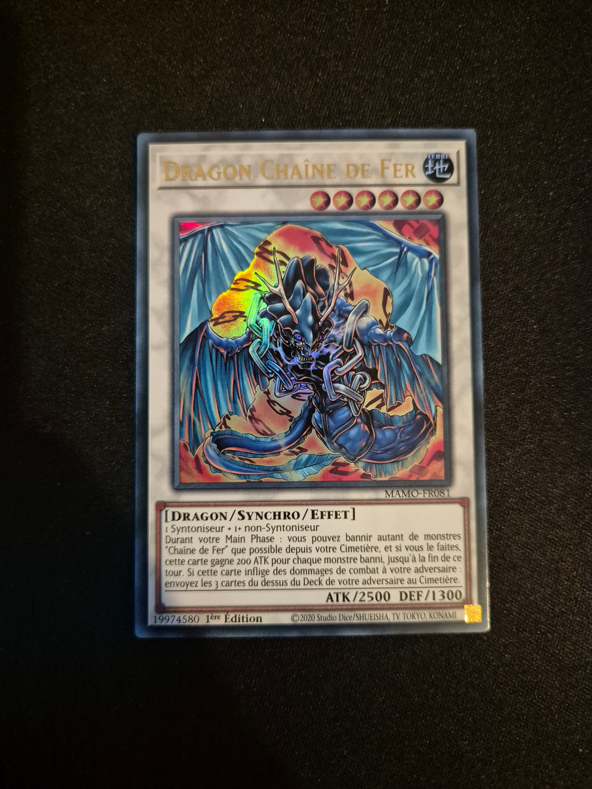 Carte Yu-Gi-Oh! Dragon Chaine de Fer Ultra Rare MAMO-FR081