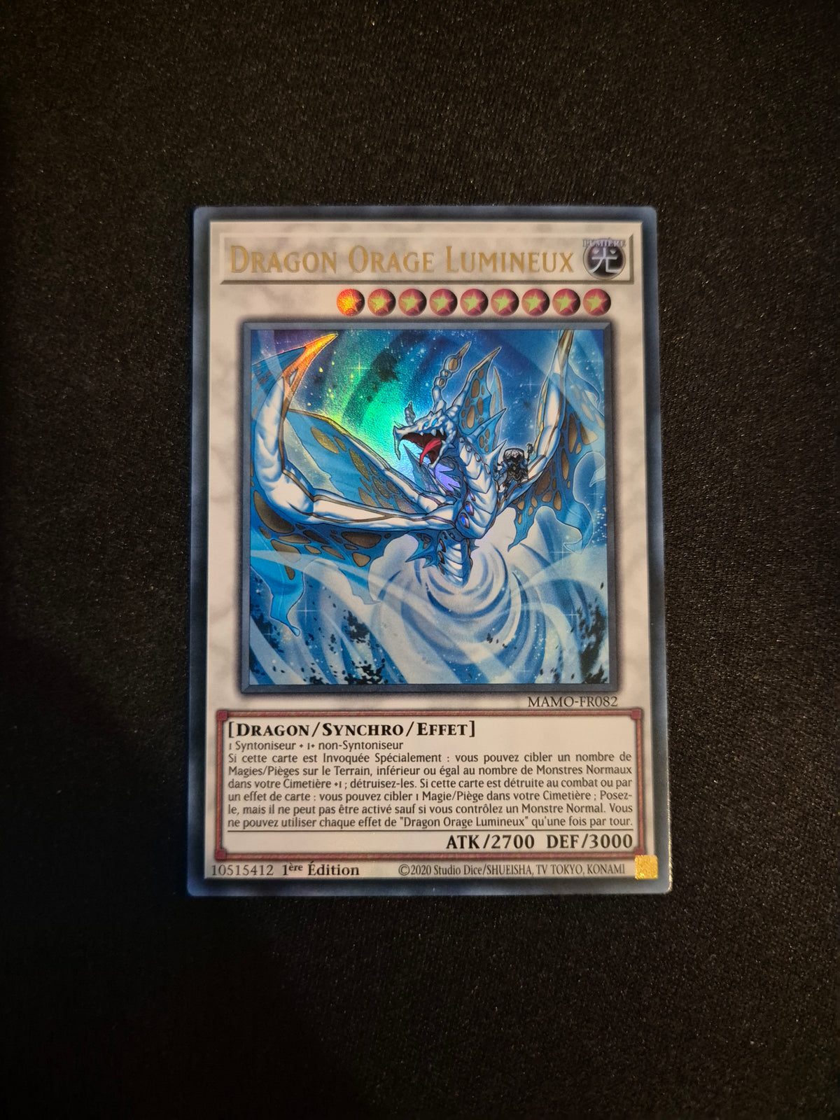 Carte Yu-Gi-Oh! Dragon Orage Lumineux Ultra Rare MAMO-FR082