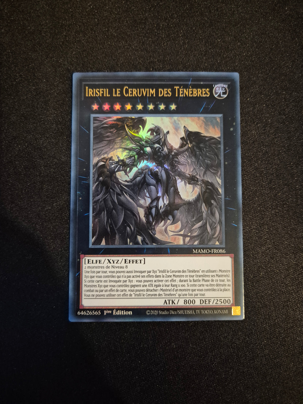 Carte Yu-Gi-Oh! Irisfil le Ceruvim des Ténèbres Ultra Rare MAMO-FR086