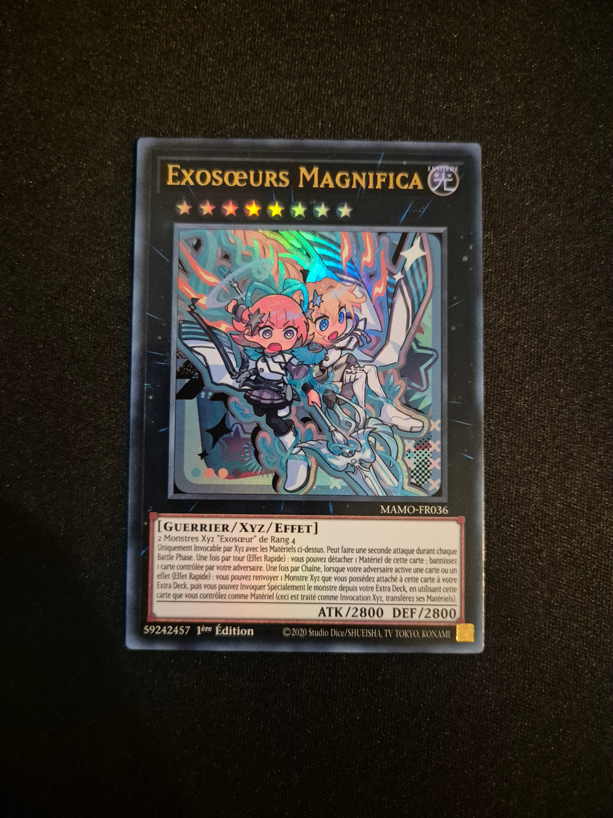 Carte Yu-Gi-Oh! Exosoeurs Magnifica Ultra Rare MAMO-FR036