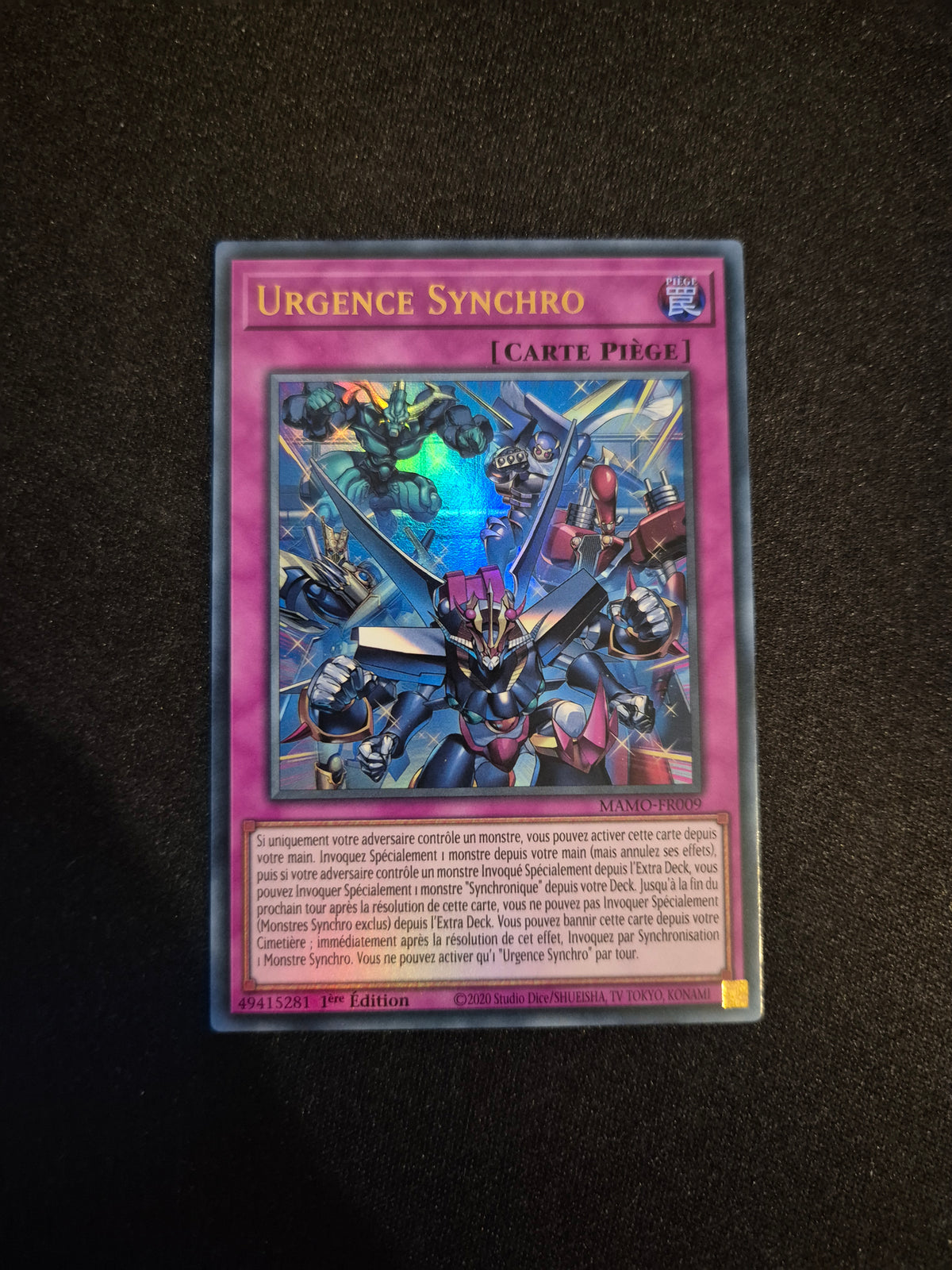 Carte Yu-Gi-Oh! Urgence Synchro Ultra Rare MAMO-FR009