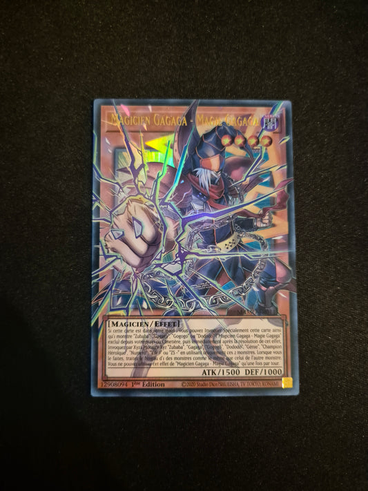 Carte Yu-Gi-Oh! Magicien Gagaga Magie Gagaga Extented Art Ultra Rare MAMO-FR011