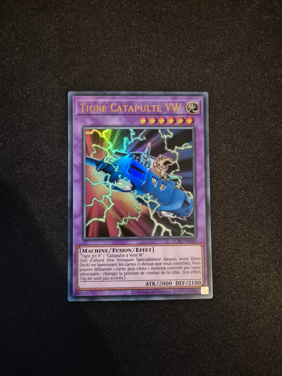 Carte Yu-Gi-Oh! Tigre Catapulte VW Ultra Rare LCKC-FR060