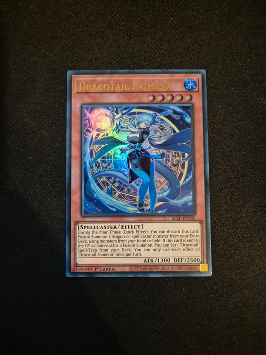 Carte Yu-Gi-Oh! Dracotail Faimena Ultra Rare 26LP-EN002