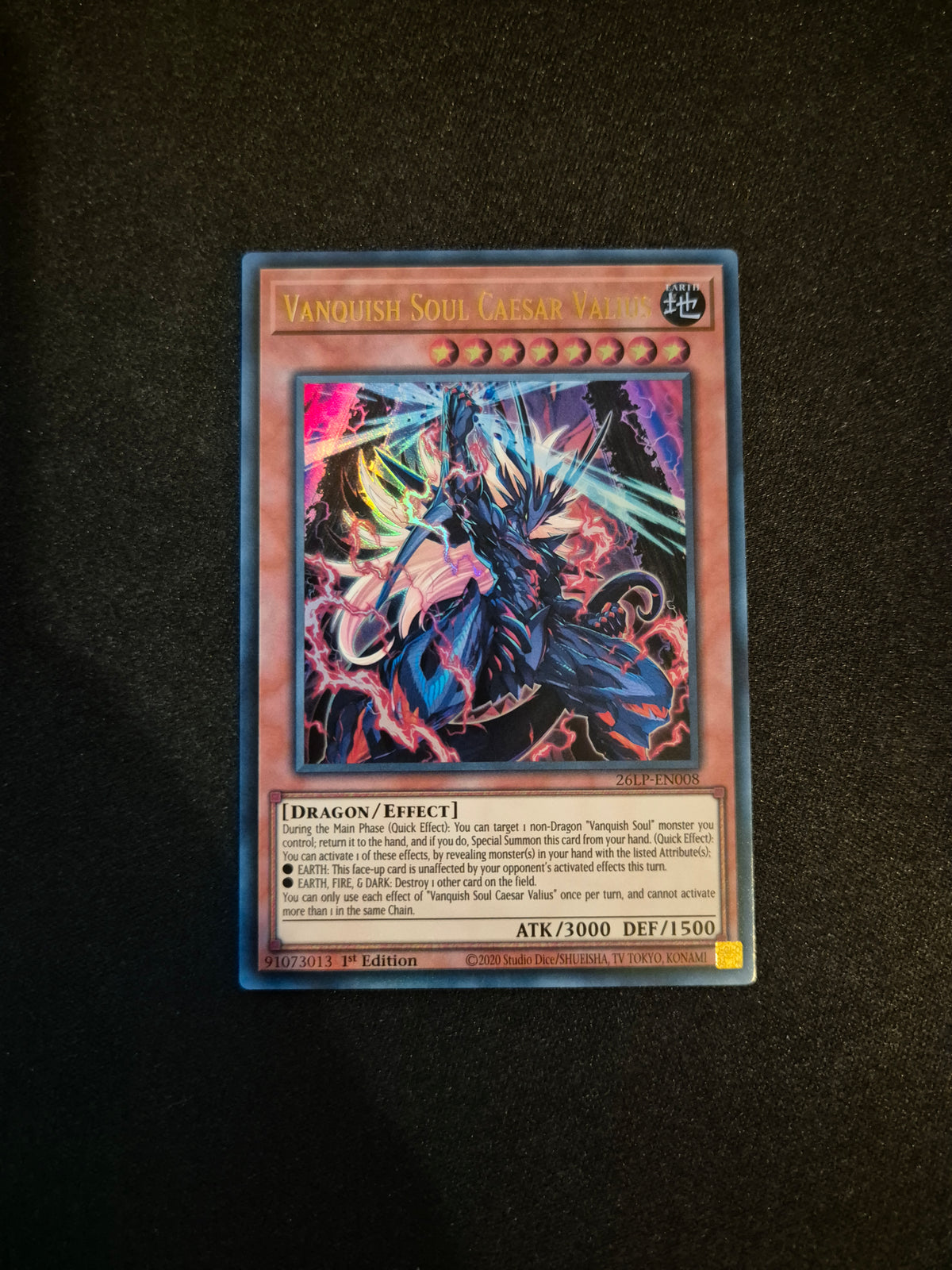 Carte Yu-Gi-Oh! Vanquish Soul Caesar Valius Ultra Rare 26LP-EN008