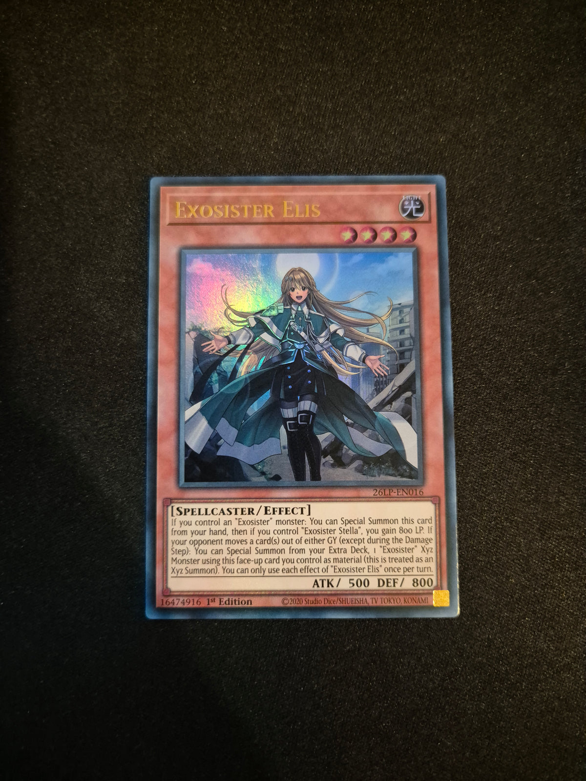 Carte Yu-Gi-Oh! Exosister Elis Ultra Rare 26LP-EN016
