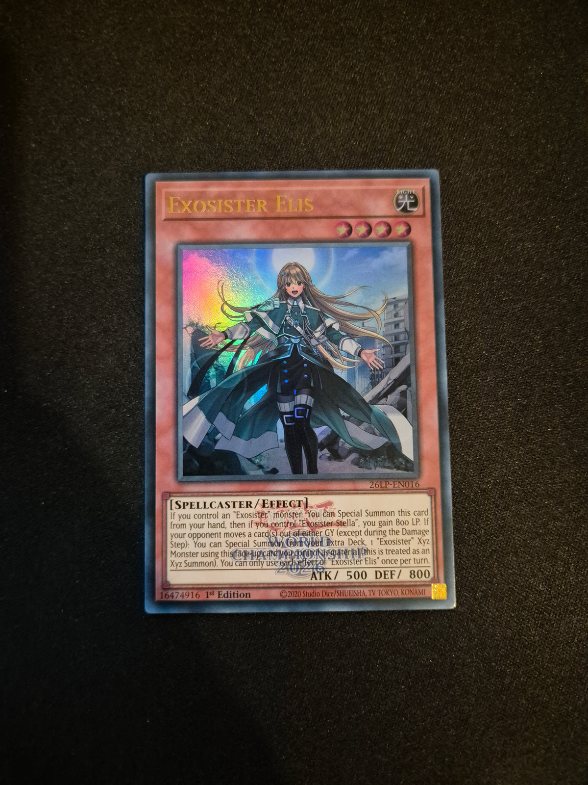 Carte Yu-Gi-Oh! Exosister Elis Emblazoned Ultra Rare 26LP-EN016
