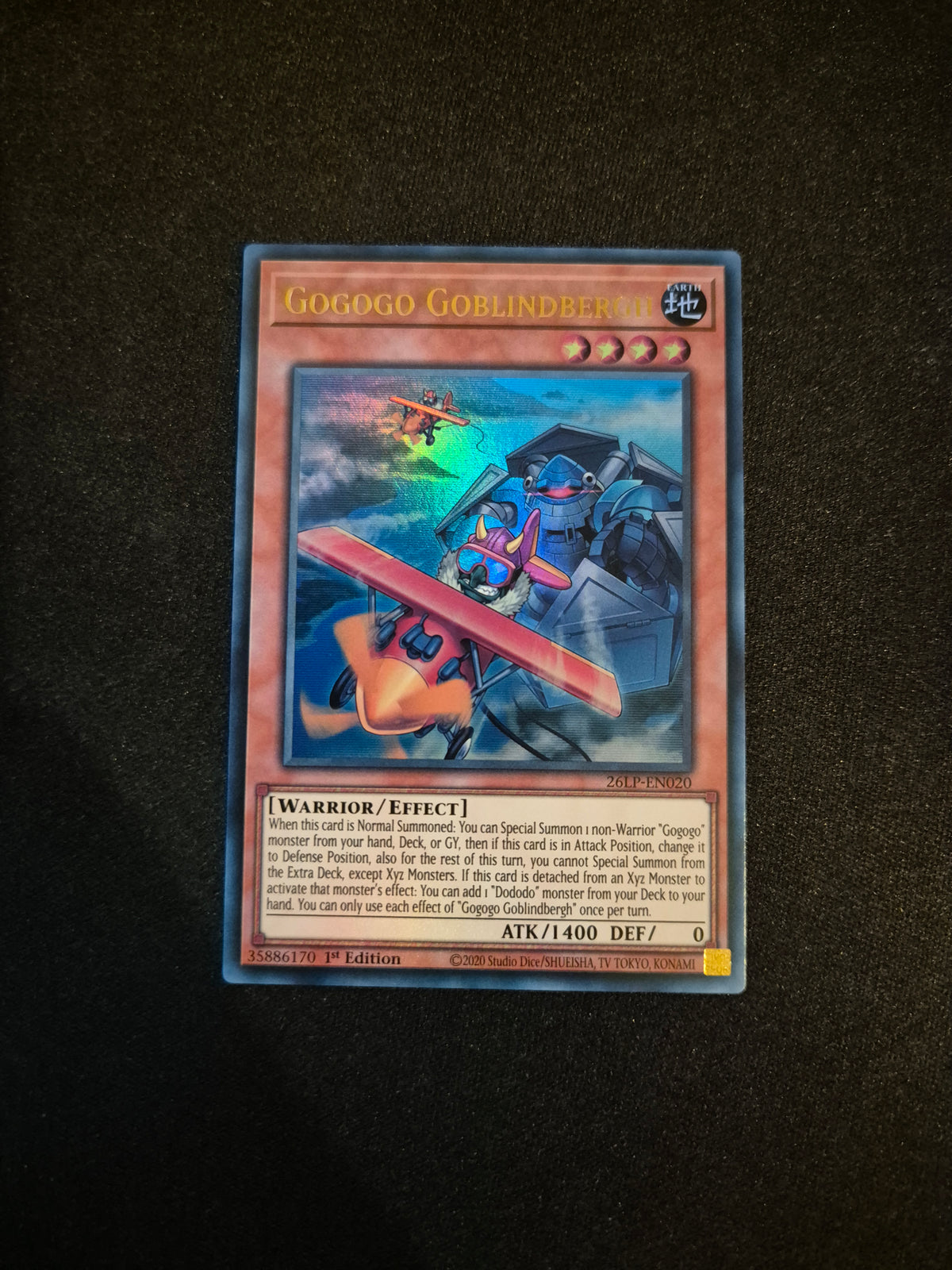Carte Yu-Gi-Oh! Gogogo Goblindbergh Ultra Rare 26LP-EN020