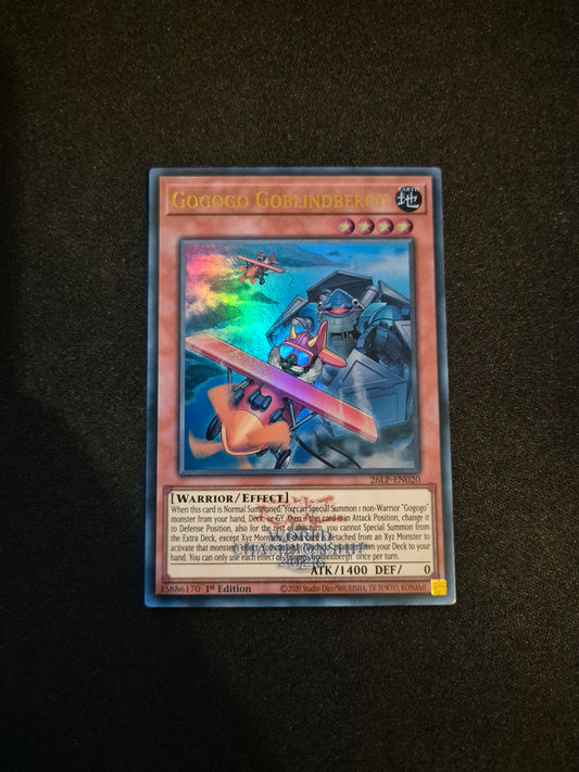 Carte Yu-Gi-Oh! Gogogo Goblindbergh Emblazoned Ultra Rare 26LP-EN020