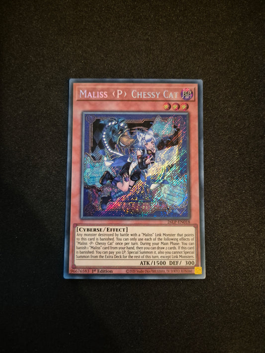 Carte Yu-Gi-Oh! Maliss P Chessy Cat Secret Rare 26LP-EN018