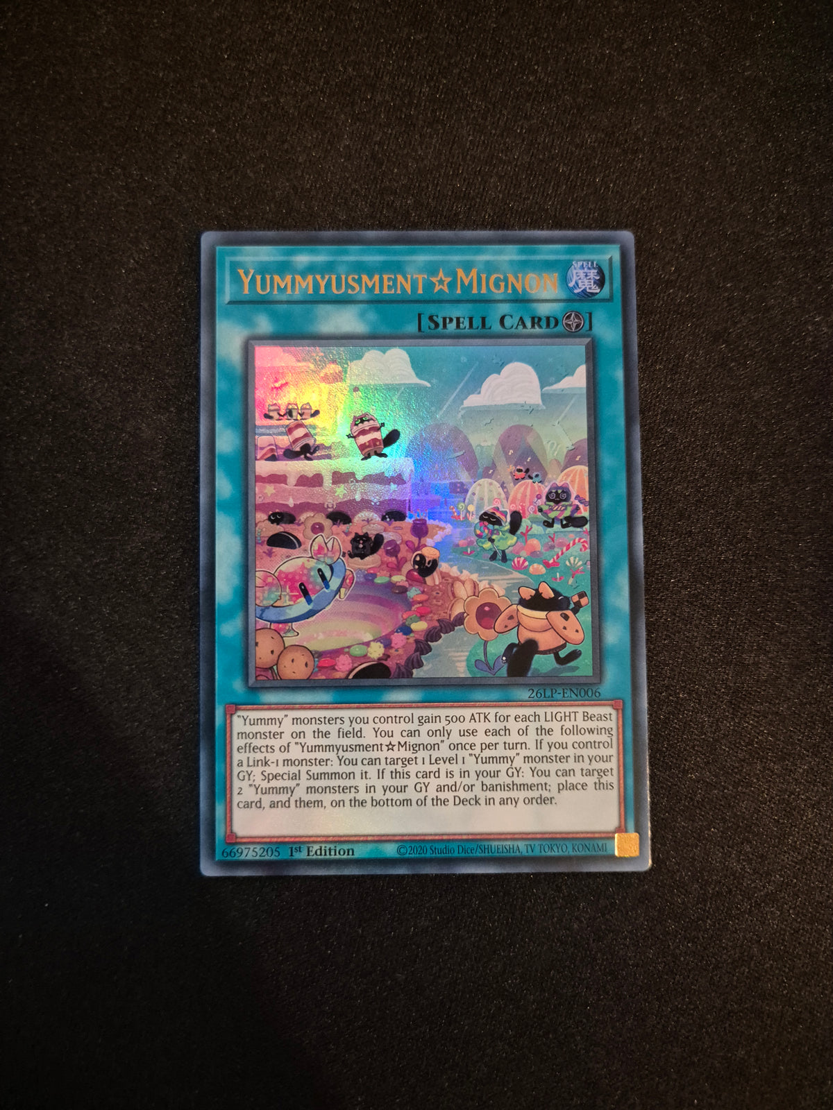 Carte Yu-Gi-Oh! Yummyusment Mignon Ultra Rare 26LP-EN006