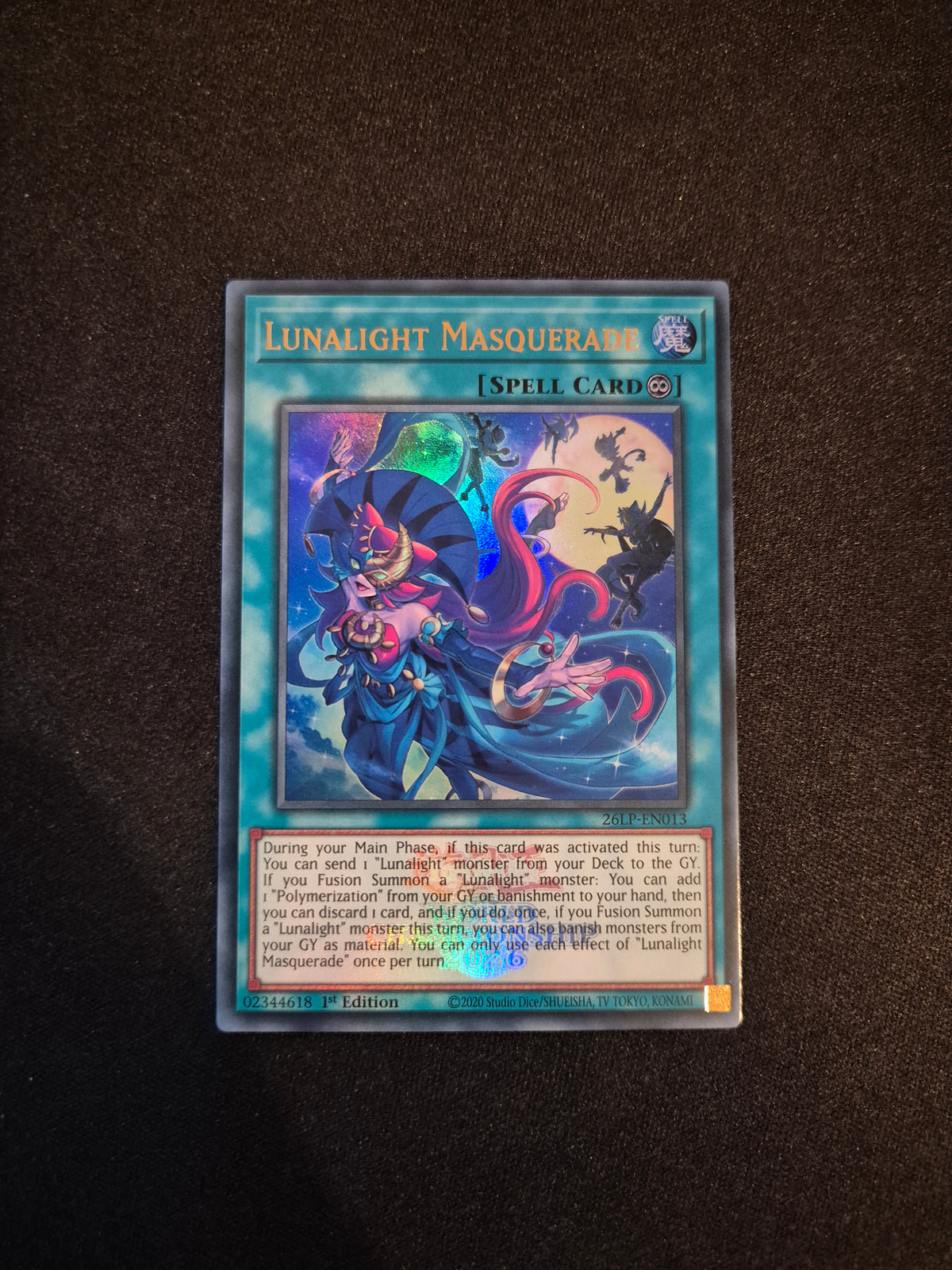 Carte Yu-Gi-Oh! Lunalight Masquerade Emblazoned Ultra Rare 26LP-EN013