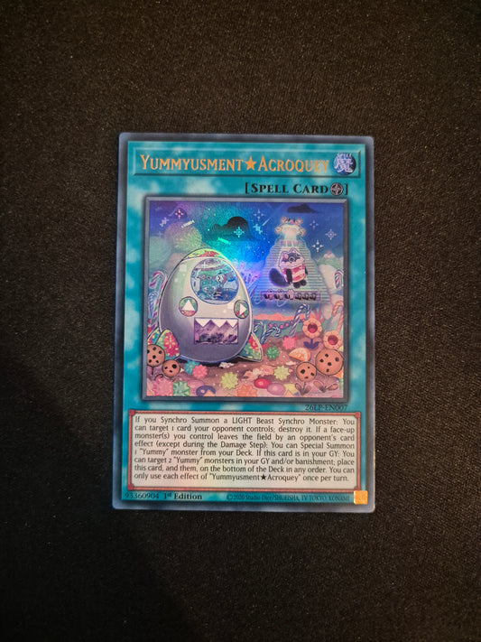 Carte Yu-Gi-Oh! Yummyusment Acroquey Ultra Rare 26LP-EN007