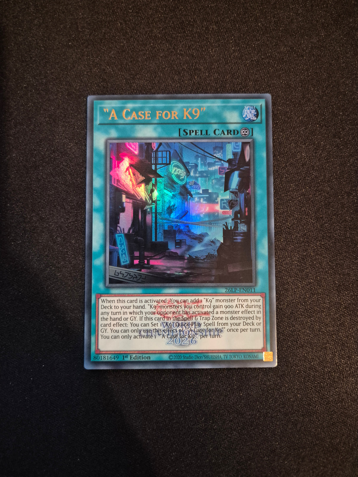 Carte Yu-Gi-Oh! A Case for K9 Emblazoned Ultra Rare 26LP-EN011