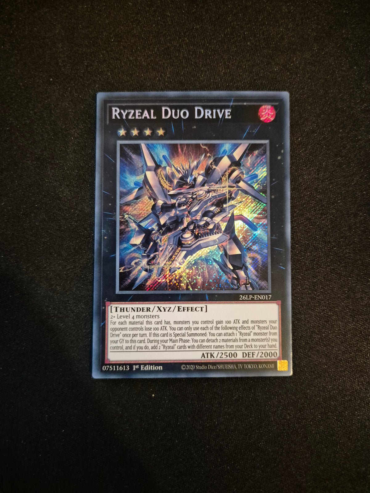 Carte Yu-Gi-Oh! Ryzeal Duo Drive Secret Rare 26LP-EN017