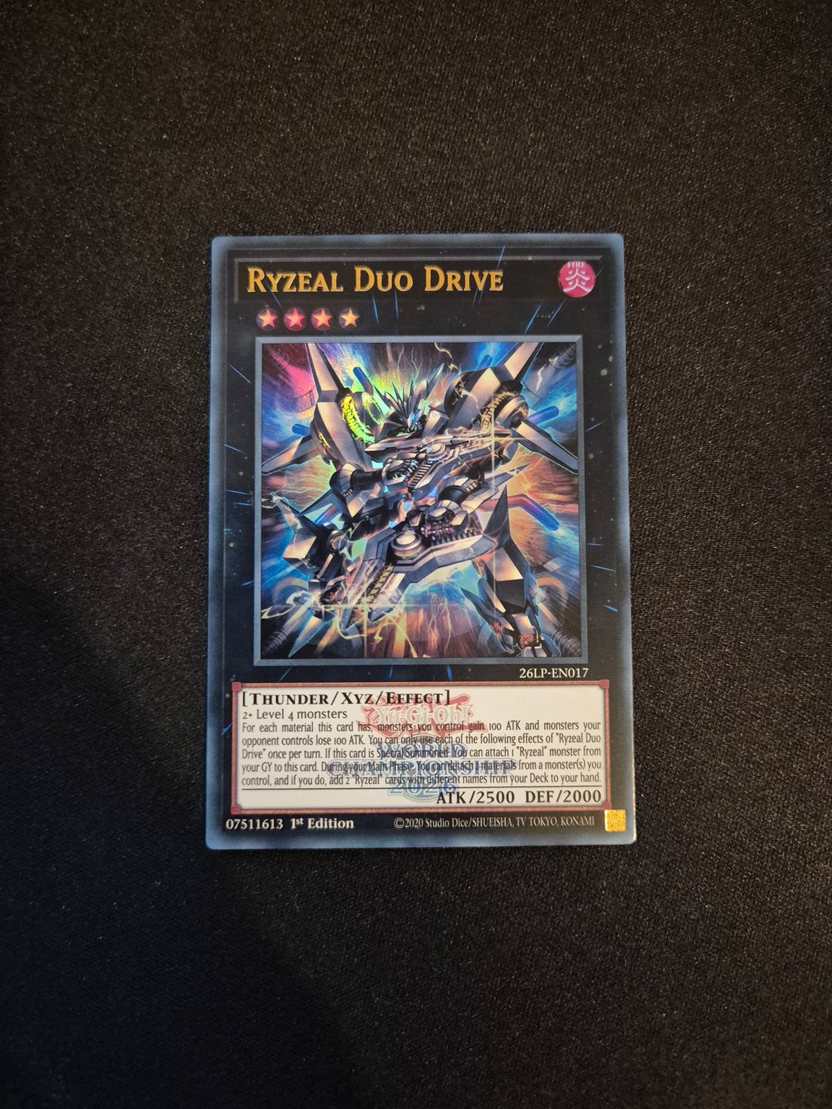 Carte Yu-Gi-Oh! Ryzeal Duo Drive Emblazoned Ultra Rare 26LP-EN017