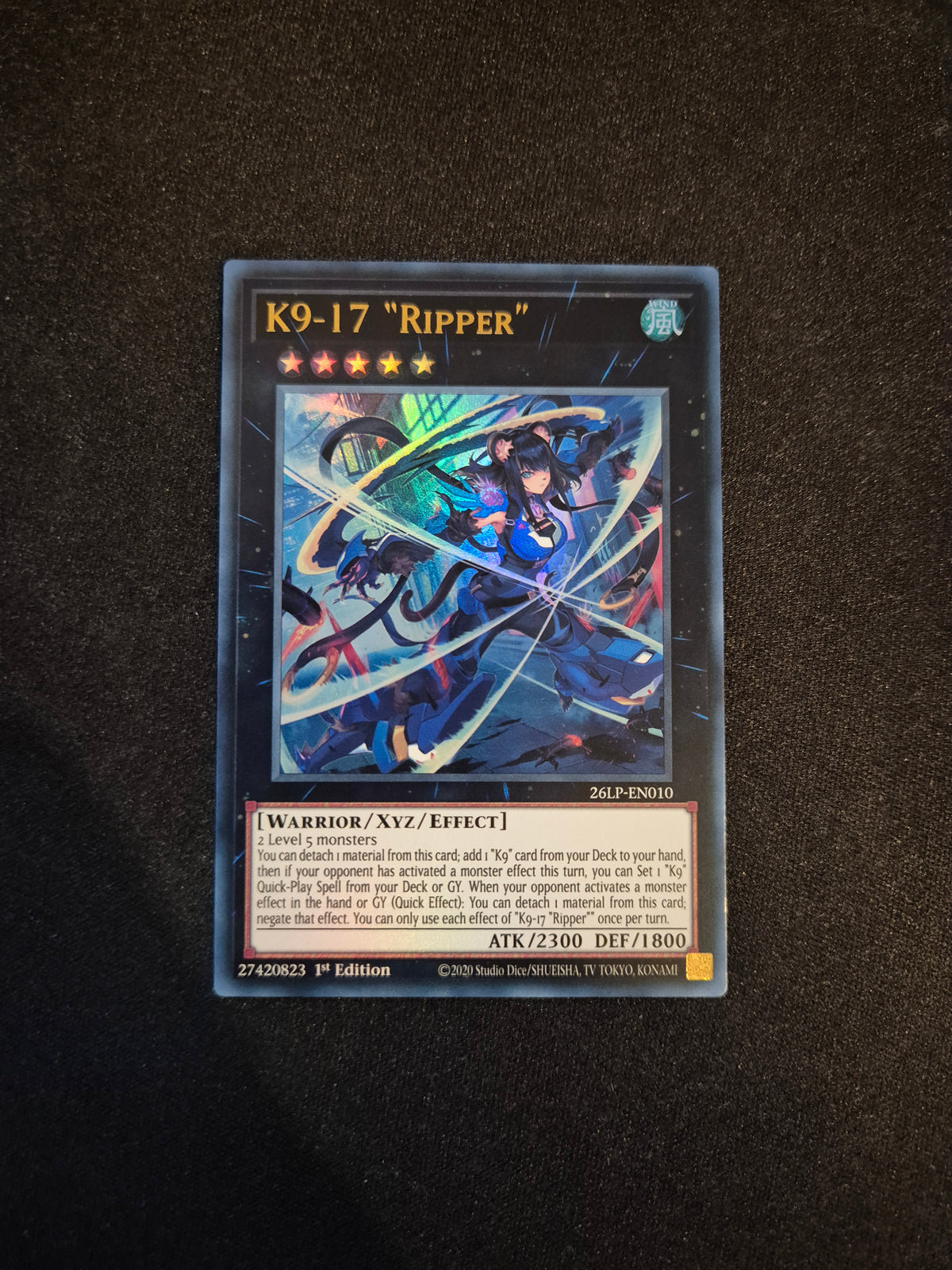 Carte Yu-Gi-Oh! K9-17 Ripper Ultra Rare 26LP-EN010