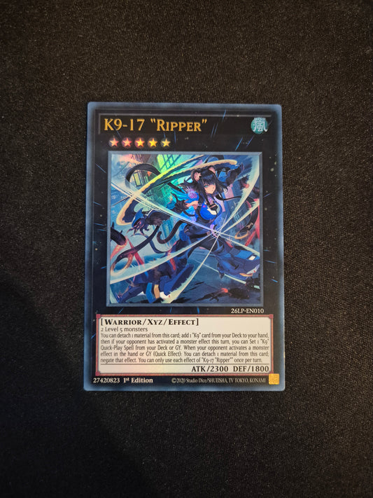 Carte Yu-Gi-Oh! K9-17 Ripper Ultra Rare 26LP-EN010