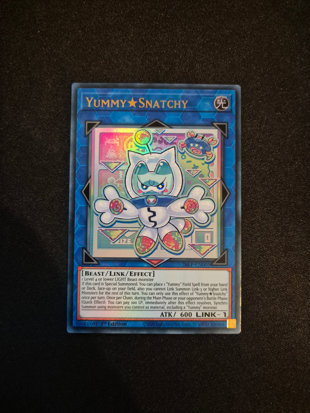 Carte Yu-Gi-Oh! Yummy Snatchy Ultra Rare 26LP-EN005