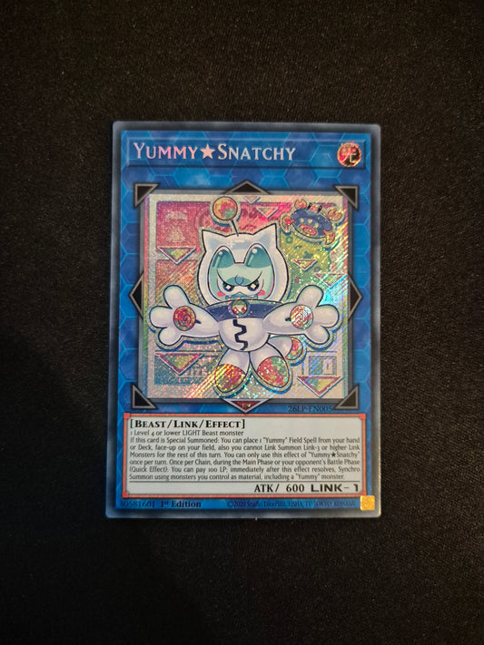 Carte Yu-Gi-Oh! Yummy Snatchy Secret Rare 26LP-EN005