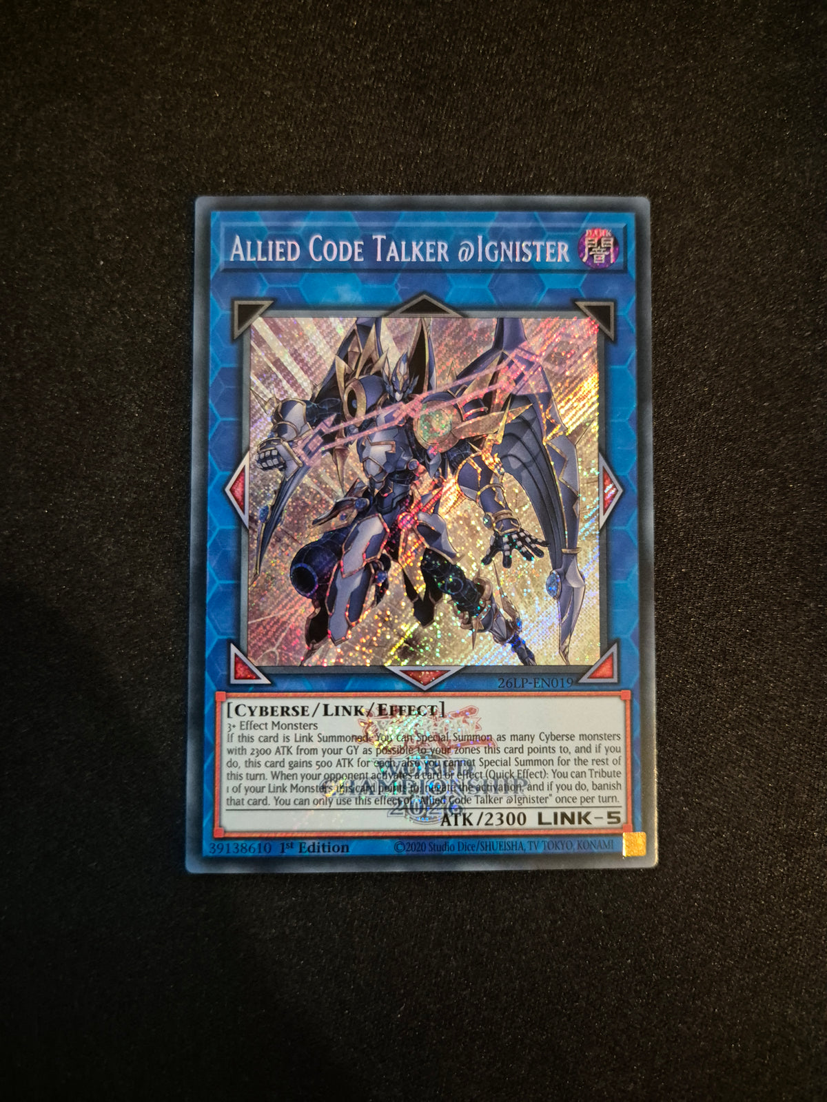 Carte Yu-Gi-Oh! Allied Code Talker @Ignister Emblazoned Secret Rare 26LP-EN019