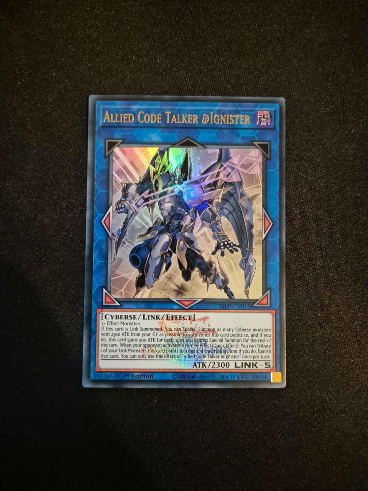 Carte Yu-Gi-Oh! Allied Code Talker @Ignister Emblazoned Ultra Rare 26LP-EN019